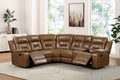 Manual reclining sectional