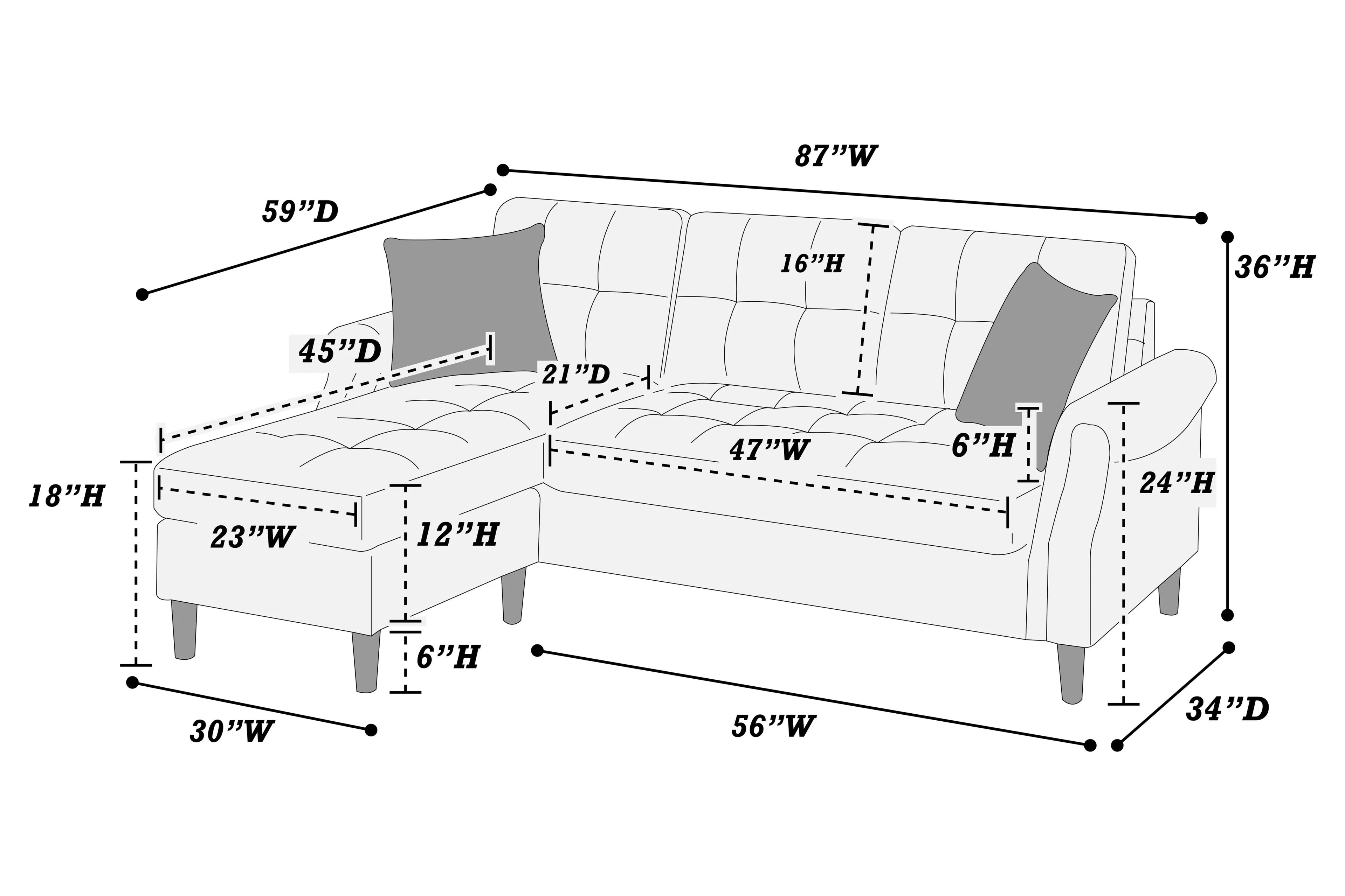 Reversible Sectional Set
