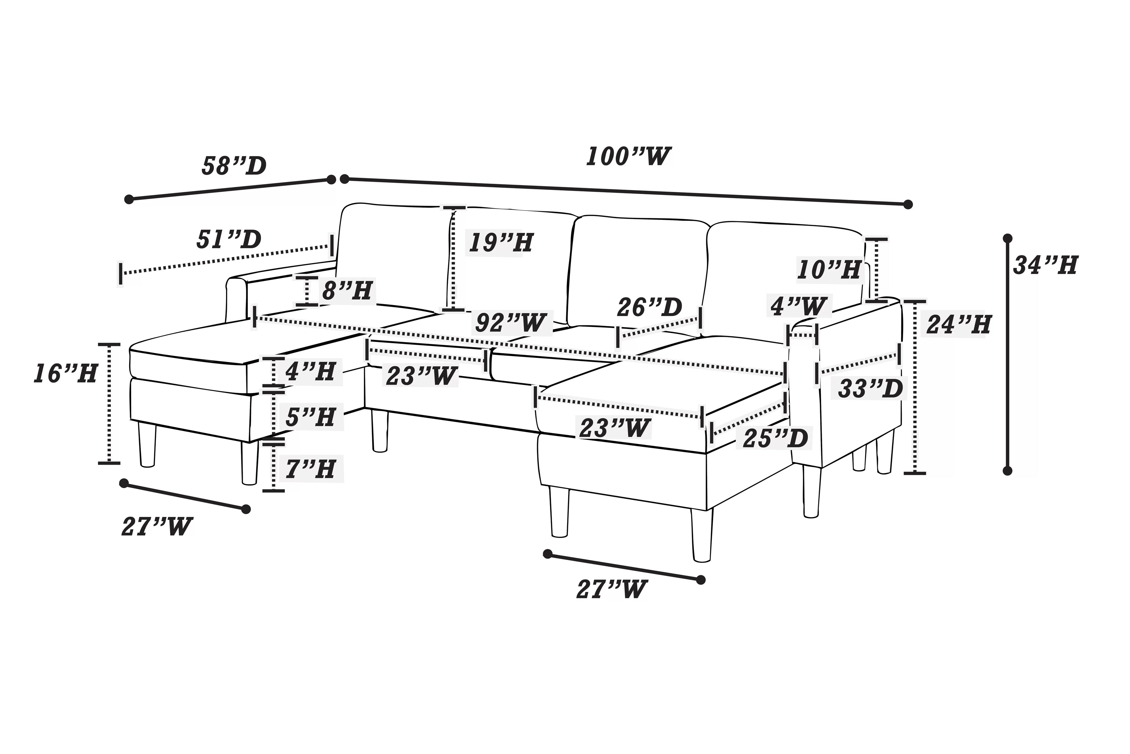 3-Piece Sectional Set