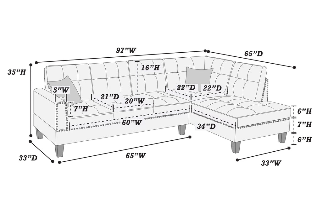 2-Piece Sectional Set