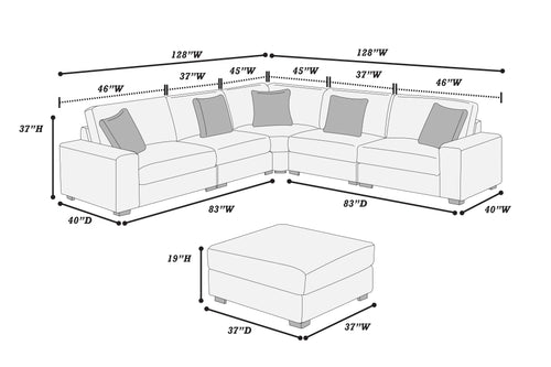 6-Pcs XL Modular Set #164