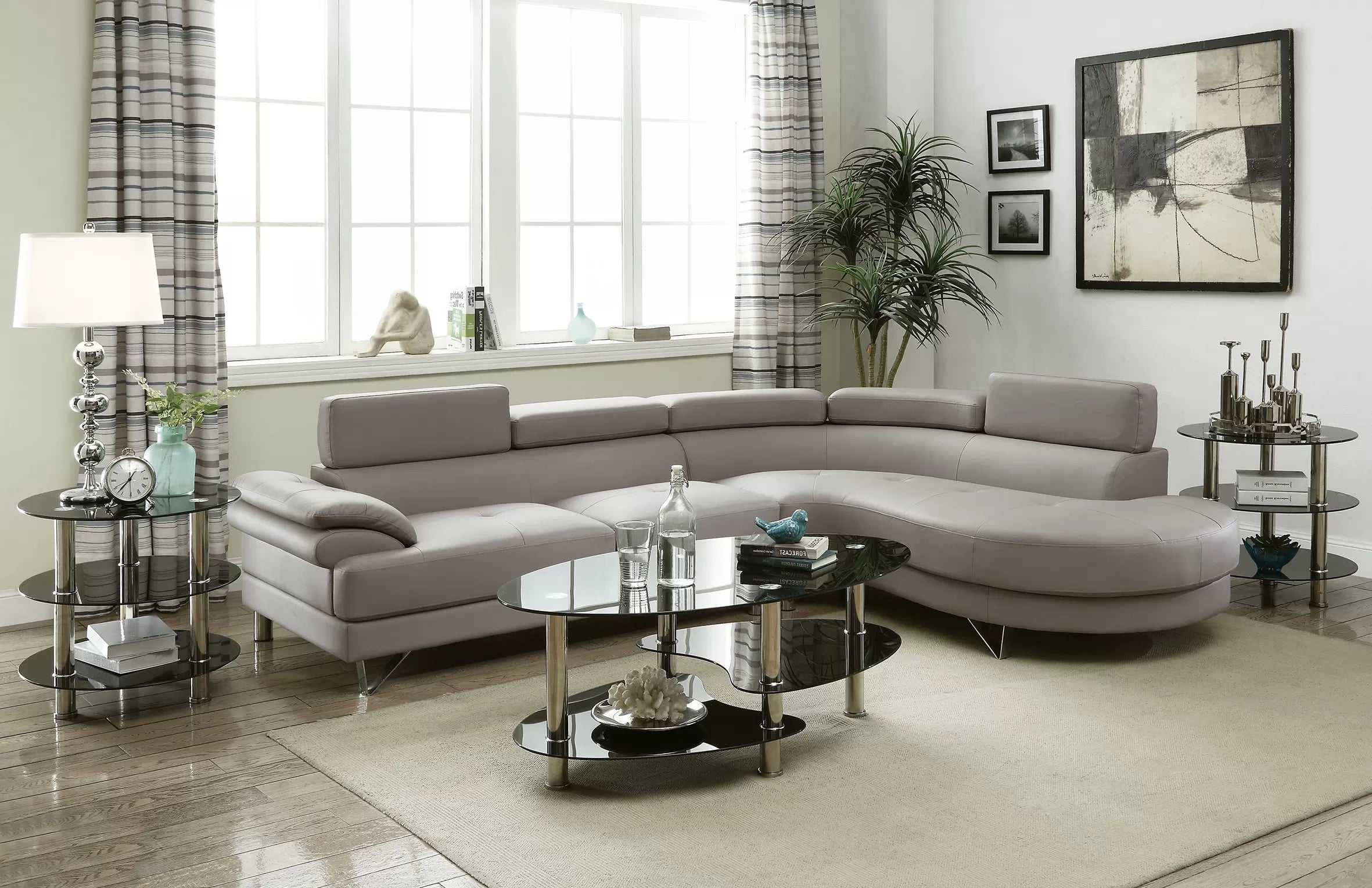 2-Piece Sectional Sofa Set