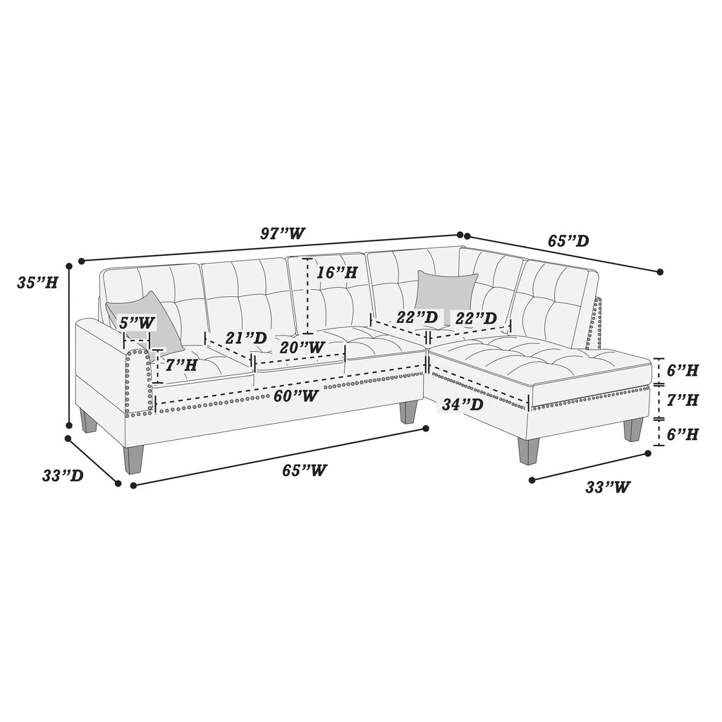 2-Piece Sectional Set