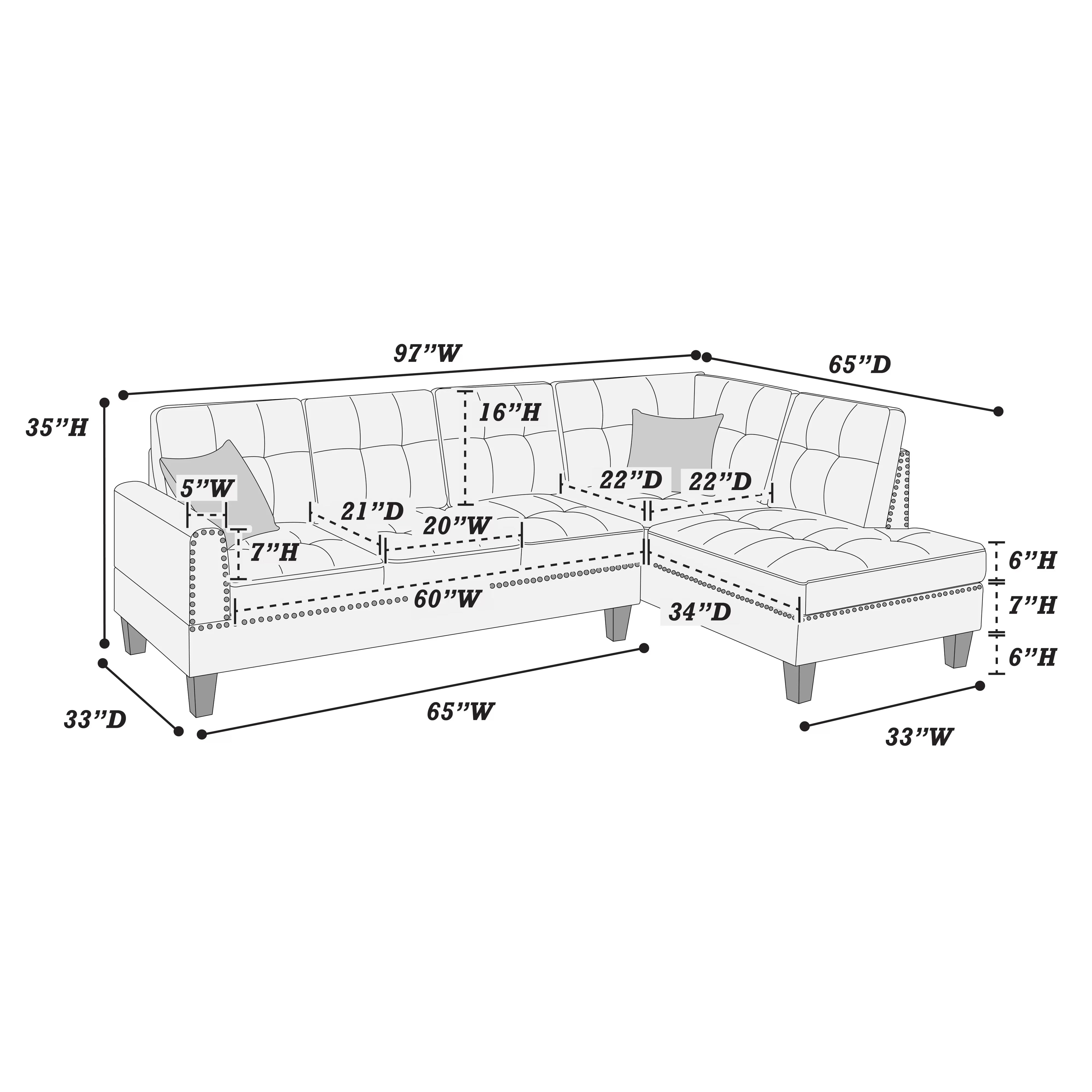 2-Piece Sectional Set