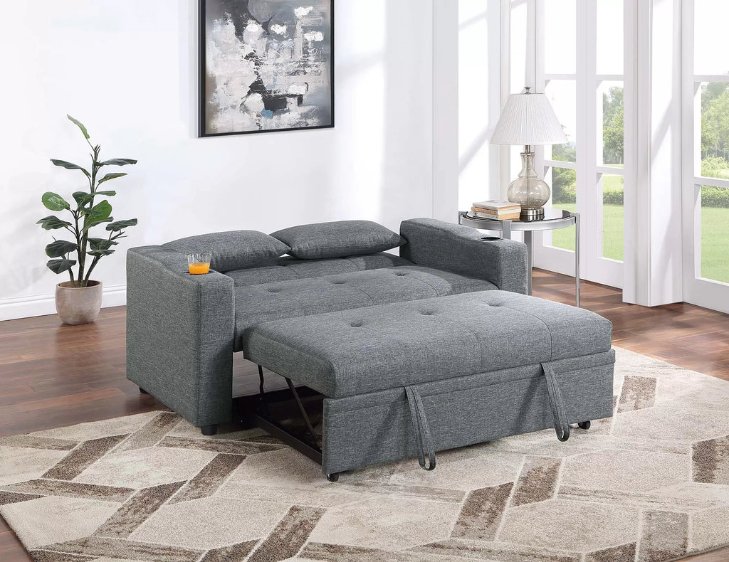 Sleeper Sofa W/ Cup Holders