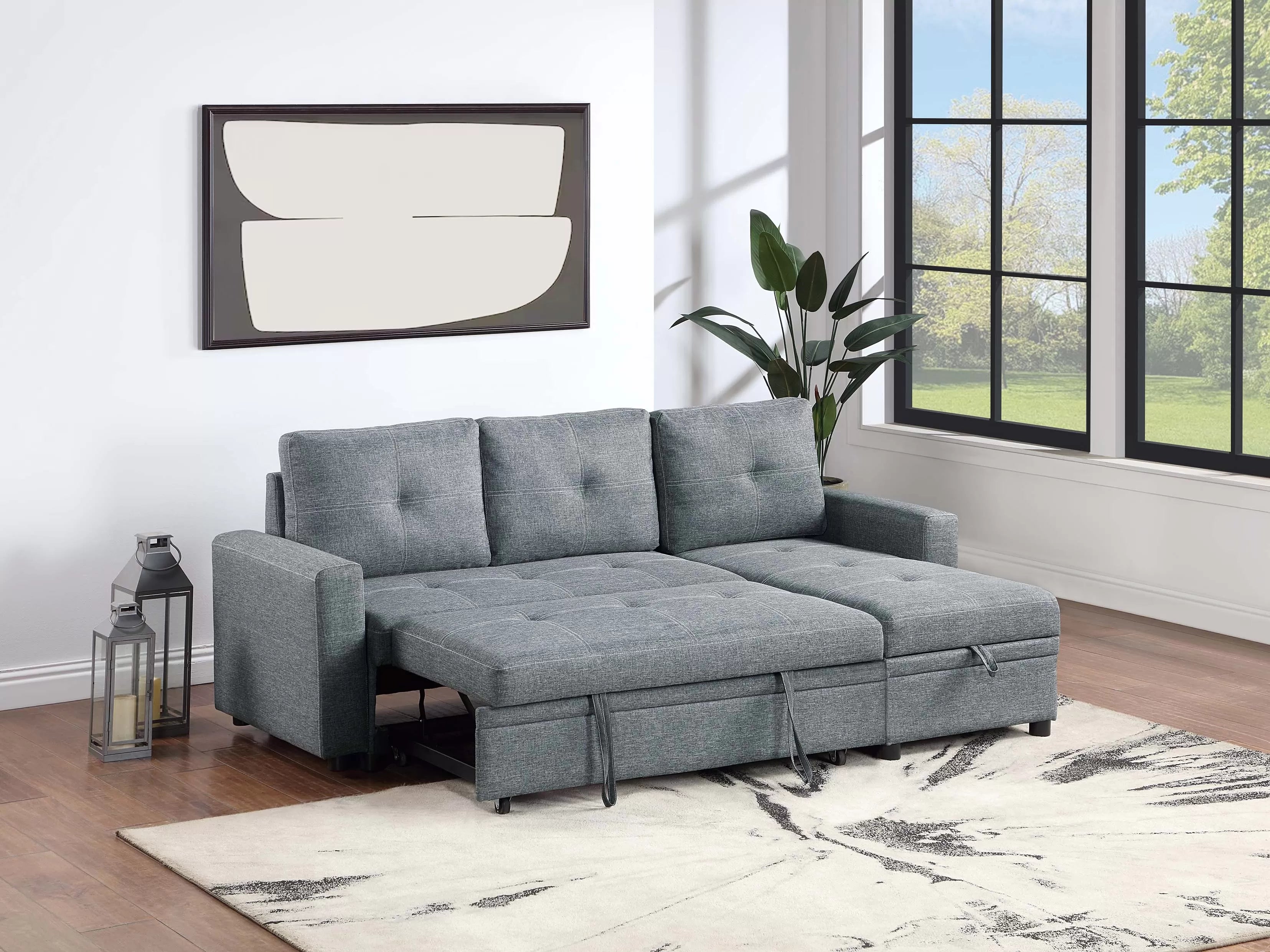 Reversible Convertible Sectional W/Storage