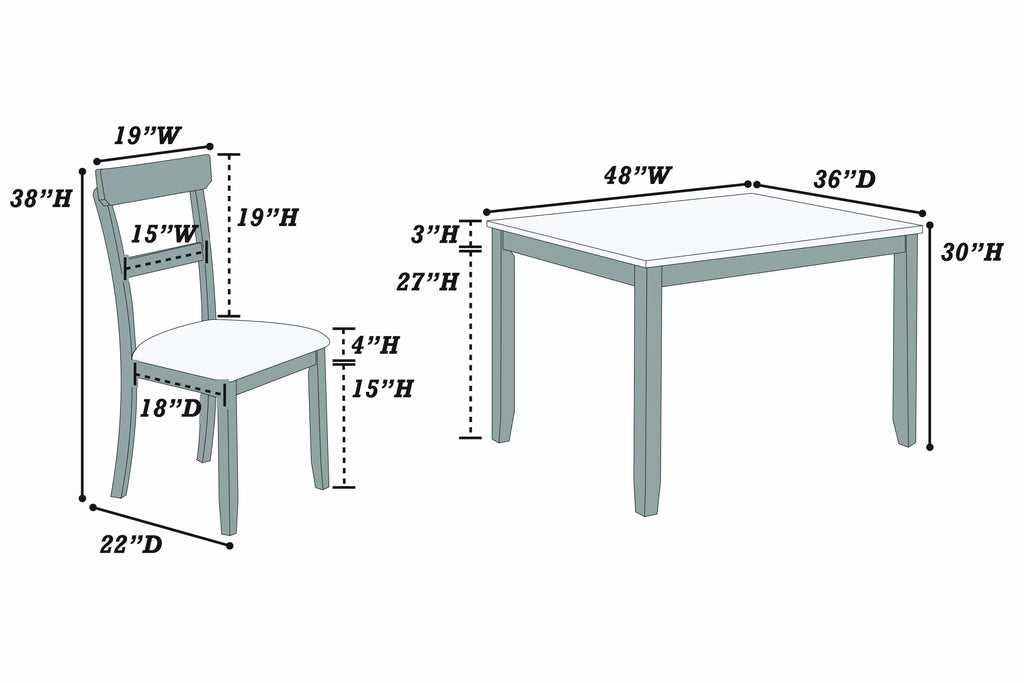 5-Pcs Dining Set