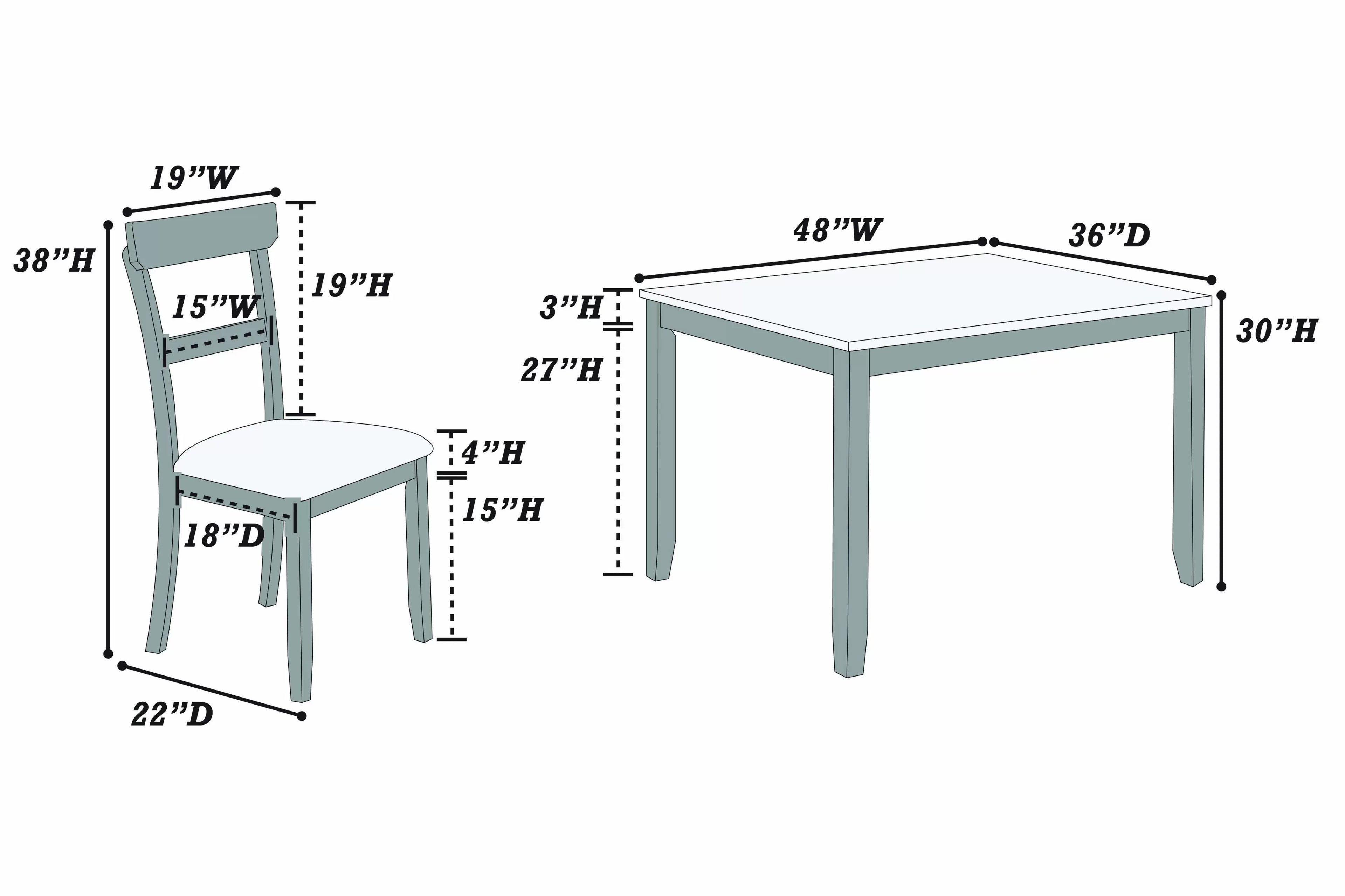 5-Pcs Dining Set