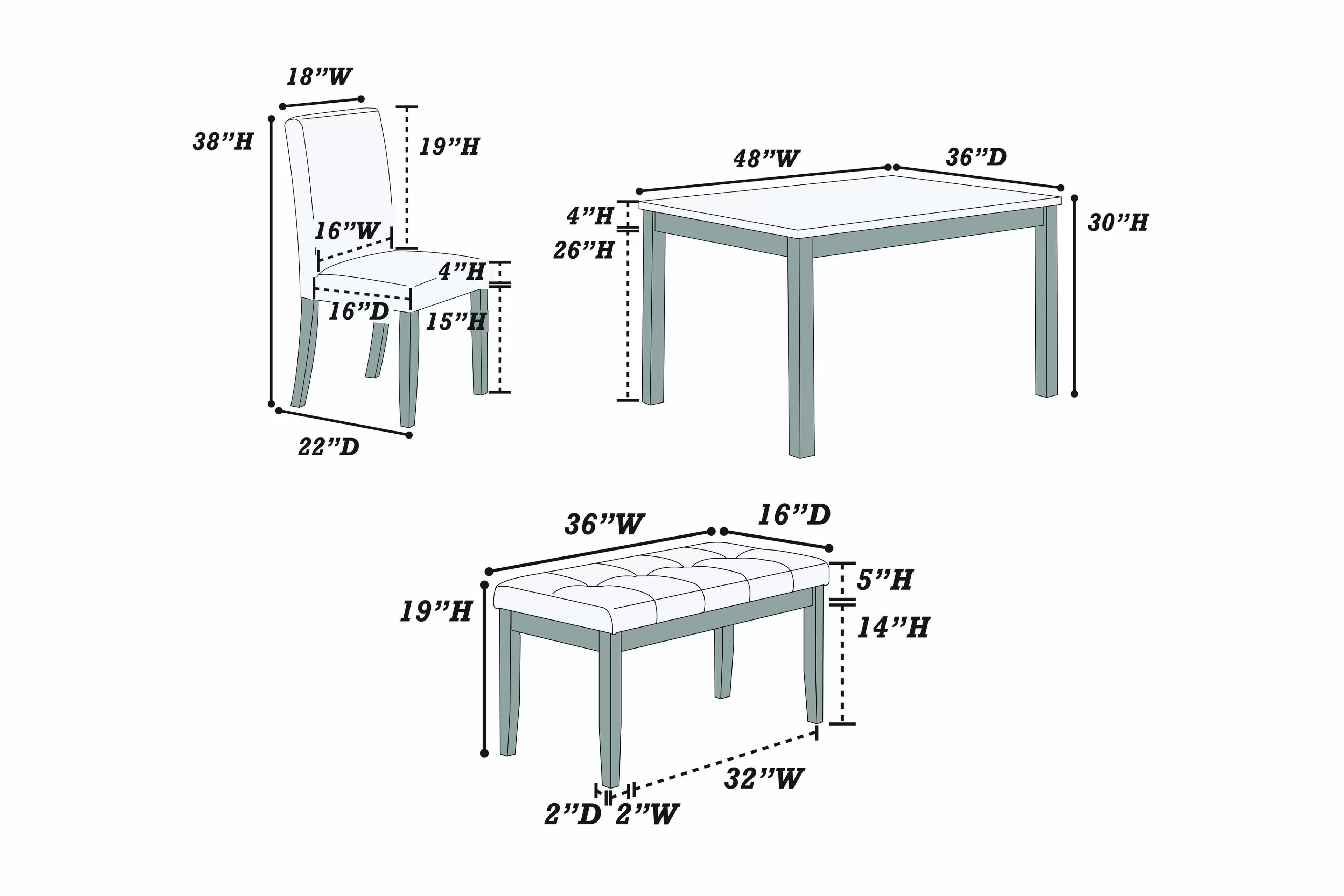 5-Pcs Dining Set
