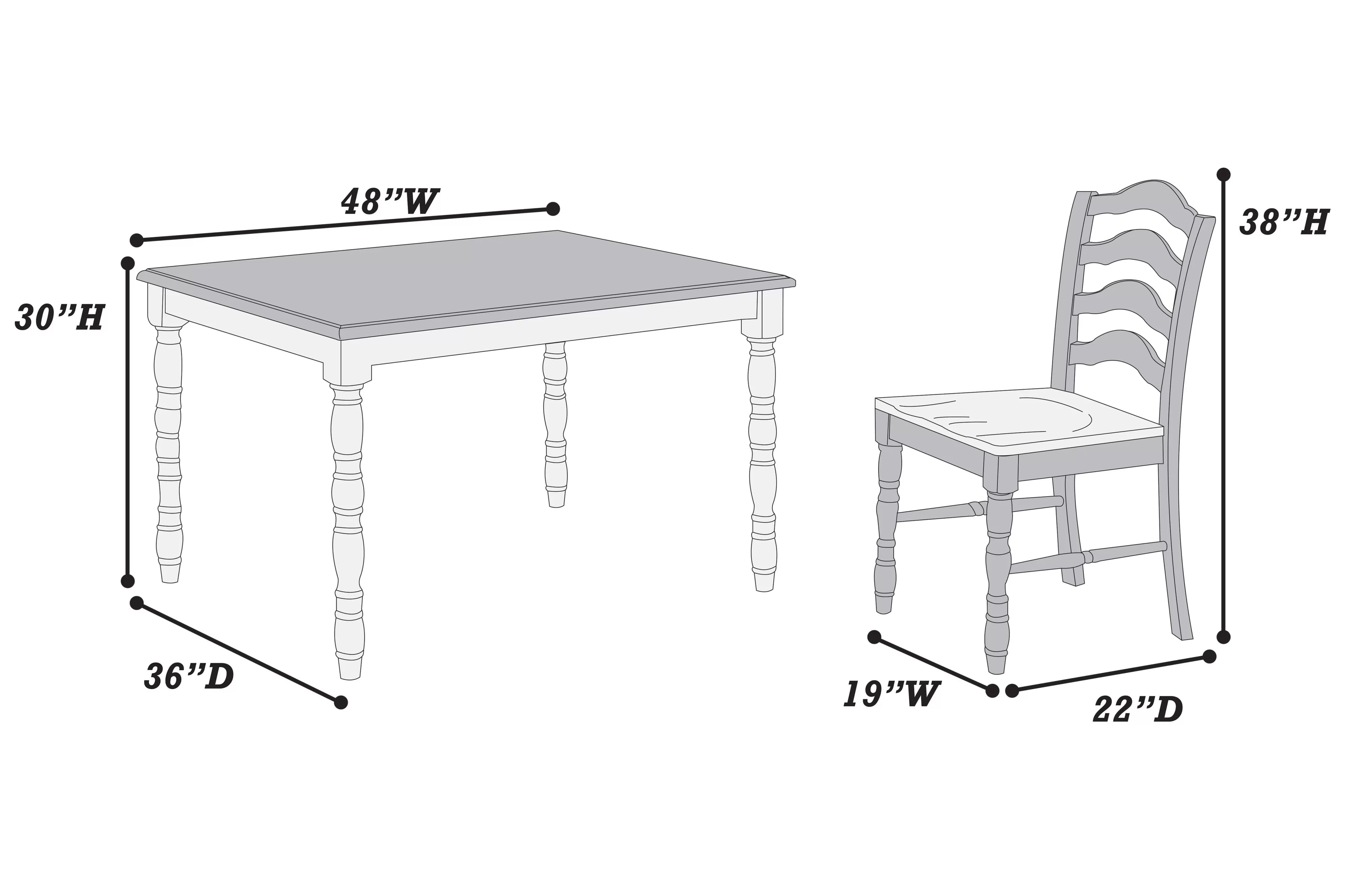 5-Pcs Dining Set
