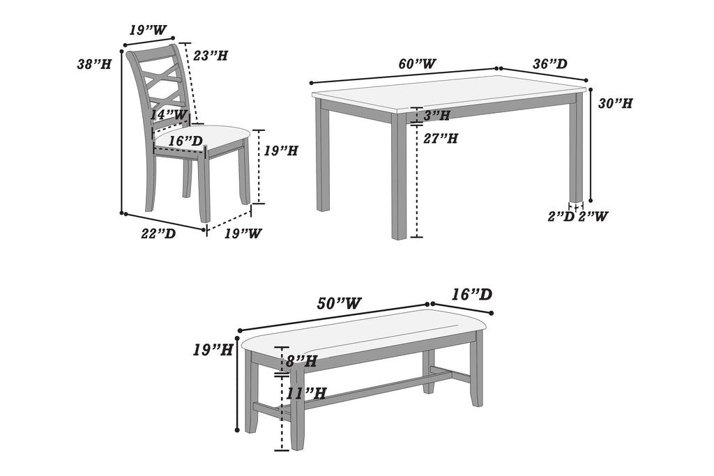 6-Pcs Dining Set