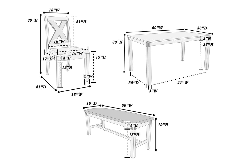 6-Pcs Dining Set