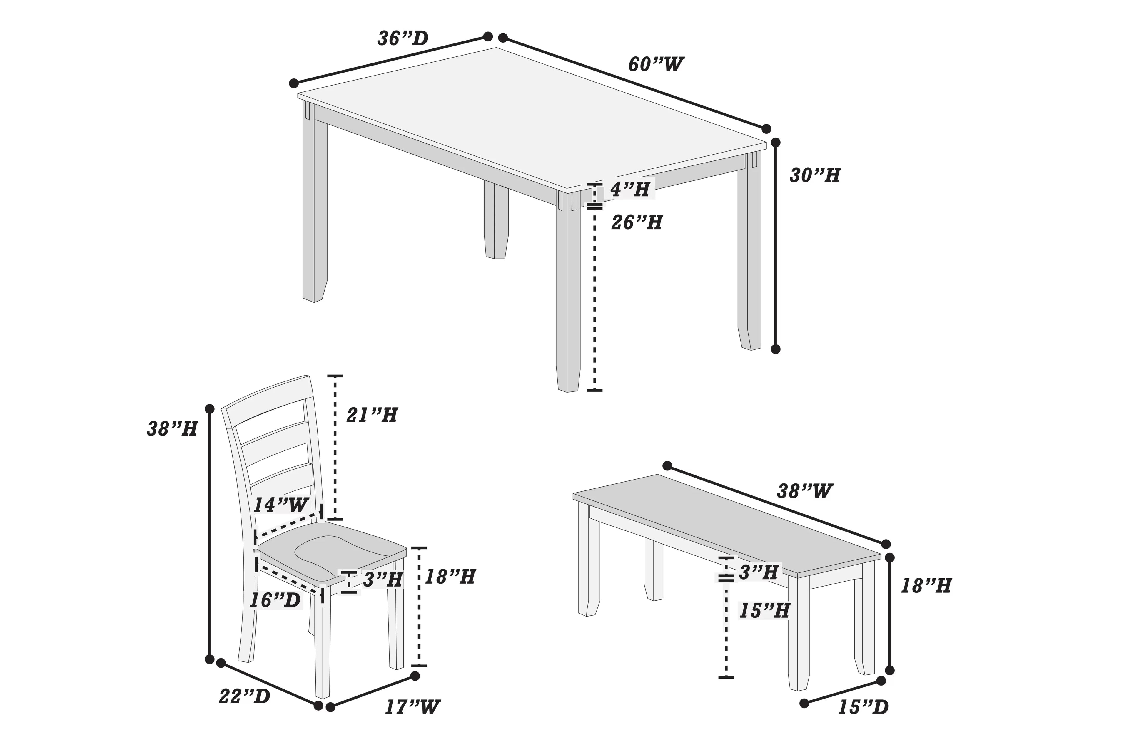 6-Piece Dining Set
