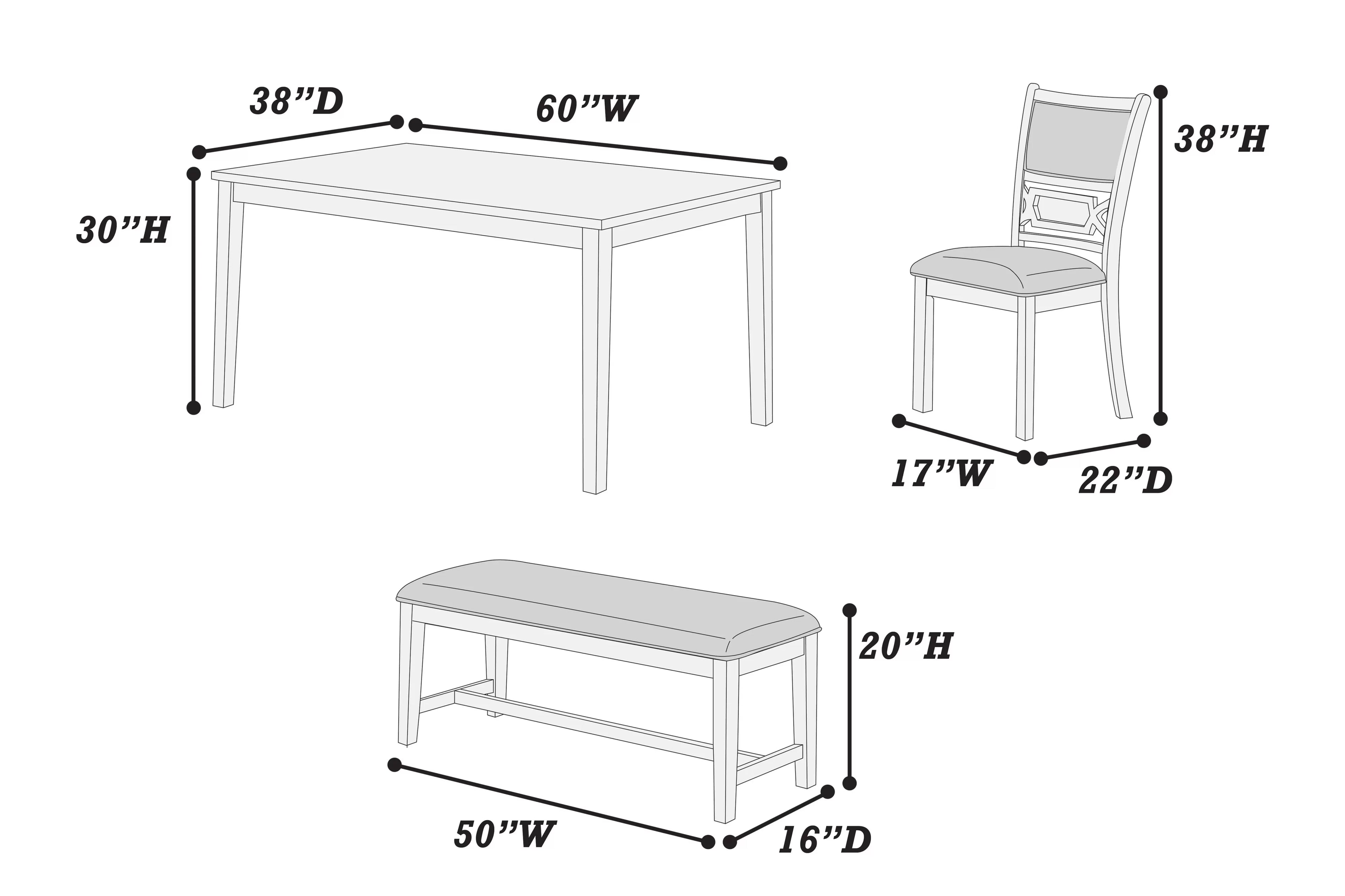 6-Pcs Dining Set