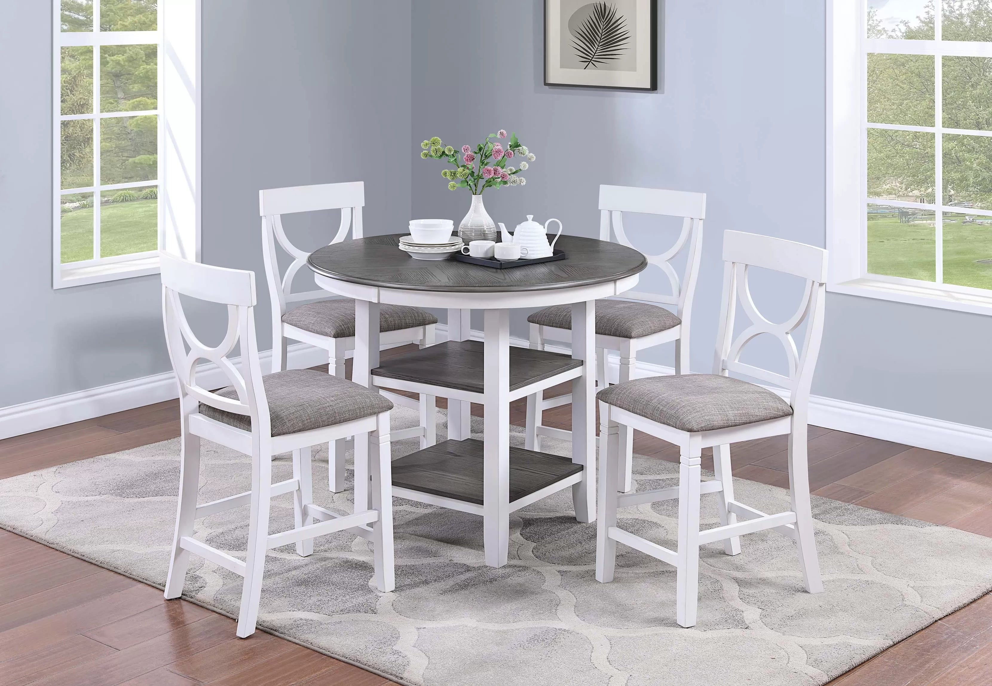 5-Pcs Counter Height Dining Set