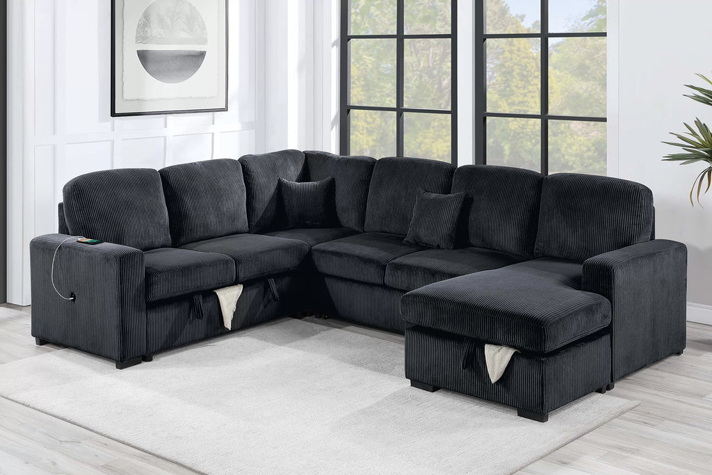 4-Piece Convertible Sectional