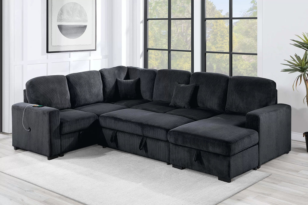 4-Piece Convertible Sectional