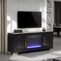 60" TV STAND W/ FIRE PLACE