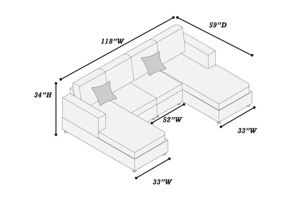 3-Piece Sectional Set