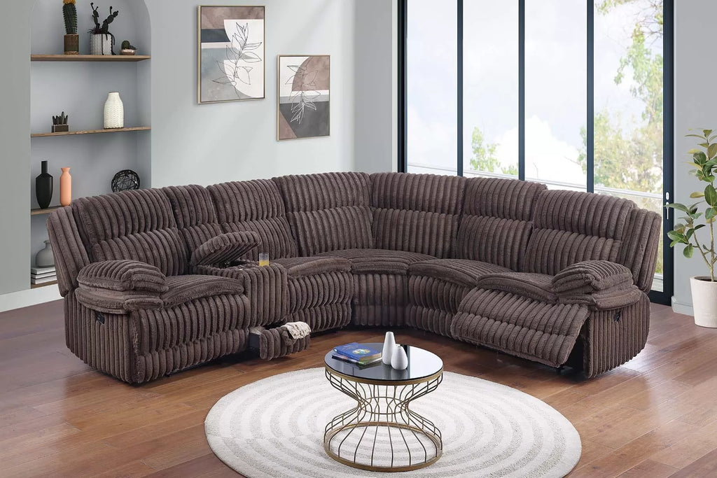 Motion reclining sectional